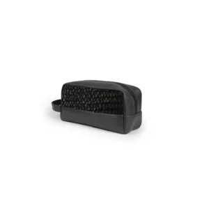Tabana Amenities Pouch Black Purun Black, amenities pouch anyaman purun warna hitam dari Du Anyam, souvenir perusahaan berkelanjutan karya perempuan penganyam