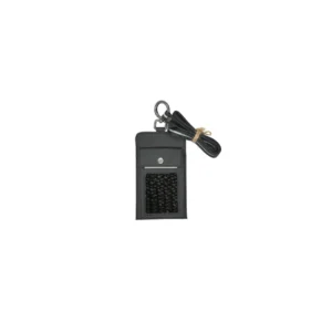 Tanda ID Tag Black Purun Black, ID tag lanyard anyaman purun warna hitam dari Du Anyam, souvenir perusahaan berkelanjutan karya perempuan penganyam